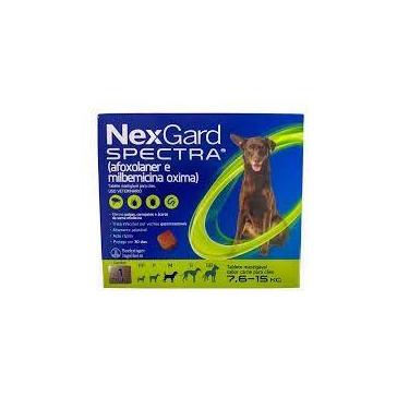 Imagem de Nexgard Spectra 7,6 A 15 Kg - Antipulgas, Carrapatos, Sarna E Verme - 