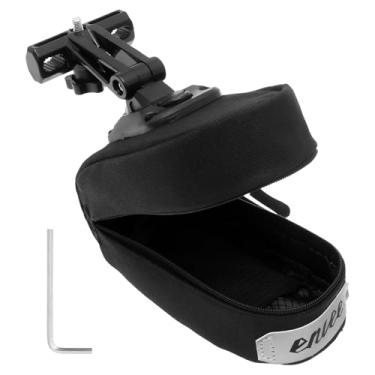 Imagem de Bolsa ajustável para selim de bicicleta de 0,5 L, impermeável, com faixa refletiva, liberação rápida ao ar livre, para mountain road bikes e passageiros