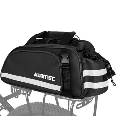 Imagem de AUMTISC Bolsas de bicicleta para rack traseiro de bicicleta 12L (preto, 15L)