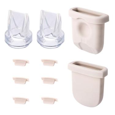Imagem de 12 Peças Reposição Bomba para eufy Tira-Leite, Inclui Diafragmas de Silicone Válvulas Bico Pato e Tampas Bico Acessórios Duráveis para Bomba Tira-Leite Compatíveis com eufy S1 Pro/S1/E10/E20