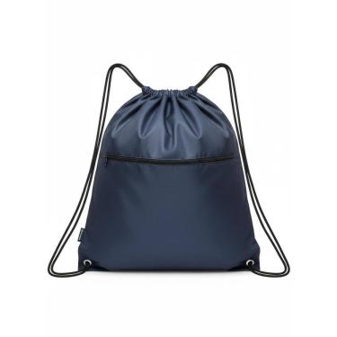 Imagem de Bolsa Saco Mochila Esportiva Poliéster Academia - Preto