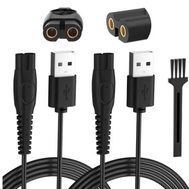 Imagem de Cabo carregador de uma lâmina para aparador Philips Norelco OneBlade QP2724, QP2834, QP1324, MG5910, MG7910, MG9510, X5006, 2400 (pacote com 2)