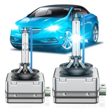 Imagem de SENROBO Lâmpada HID D3S adequada para Buick Enclave Lacrosse Regal Envision 2014-2018 13587843 OEM 35W Projetor D3S Xenon Farol Substituição, 8000K Azul Super Brilhante D3SC1 Bi-Xenon Light, Pacote