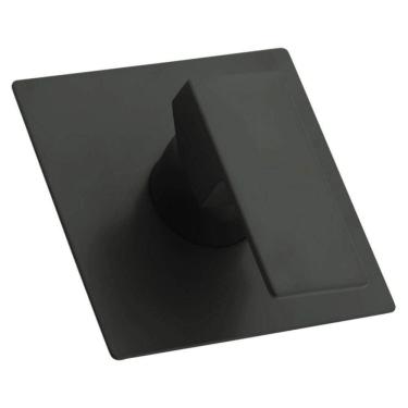 Imagem de Acabamento Registro Monocomando Preto Chuveiro Base Deca