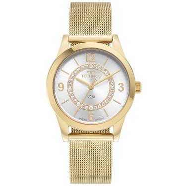 Imagem de Relógio Technos Feminino Ref: 2036msv/1d Elegance Mesh Dourado