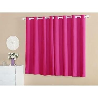 Imagem de Cortinas romanas, medindo 2,40 x 1,70 metros, adequadas para decorar janelas, salas de estar, quartos, etc. (MF170_PINK)