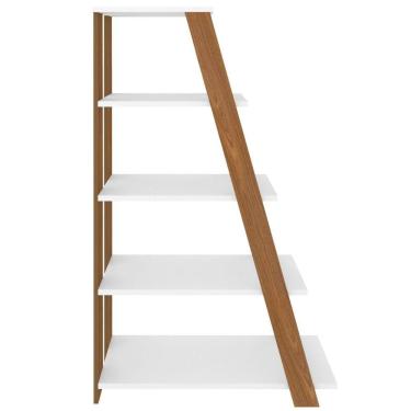 Imagem de Estante Pirâmide 5 Prateleiras Star Freijó-branco