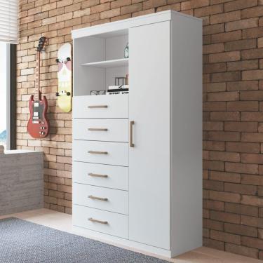 Imagem de Cômoda Russell Branco 6 Gavetas