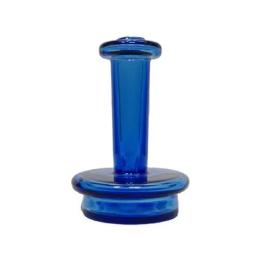 Imagem de Vaso de vidro, vaso de vidro colorido, decoração de vidro para casa (azul)