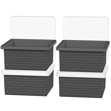 Imagem de Bandeja de silicone para freezer com tampa - moldes empilháveis para recipientes para congelador de sopa, bandejas de cubos de gelo para controle perfeito de porção, armazenamento de alimentos e