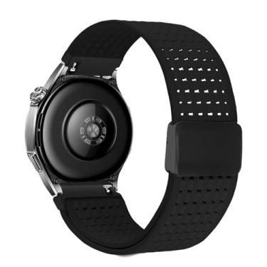 Imagem de LeyuBand Pulseiras magnéticas trançadas de 22 mm para Coros Pace 3/Pace Pro/Apex 2 Pro/Apex 46 mm, pulseira de reposição elástica trançada de nylon macio para mulheres e homens