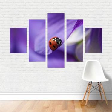 Imagem de Quadro em tela Canvas  Joaninha Inseto Bug Besouro  110x65 - Plinplin