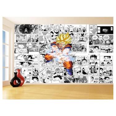 Imagem de Papel De Parede Dragon Ball Goku Página Manga 3,5M Dbz635 - Você Decor