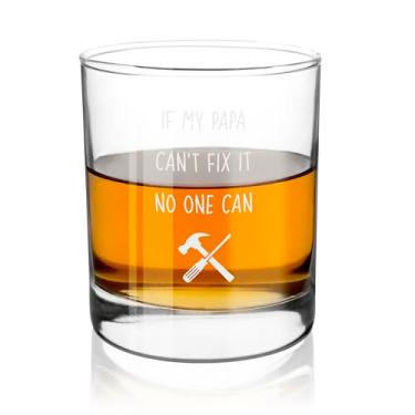 Imagem de Presentes de papai - presentes para papai de filha e filho, copos de uísque de 290 ml, presente engraçado de mordaça de Natal, aniversário, Dia dos Pais, Páscoa, Dia de Ação de Graças, presente para