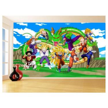 Imagem de Papel De Parede Dragon Ball Goku Vegeta Anime 3,5M Dbz459 - Você Decor