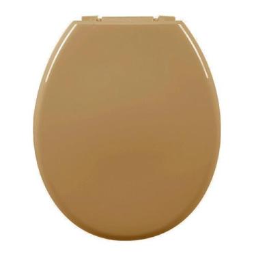 Imagem de Assento Almofadado Oval Caramelo Claro Tampa Vaso Deca-incepa-celite-i