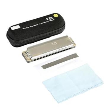 Imagem de Gaita profissional com 13 furos C G D para jogadores iniciantes e adultos (C)