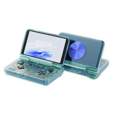 Imagem de Capa protetora para console de jogos retroid Pocket Flip 2, capa protetora de TPU transparente compatível com Retroid Pocket Flip 2, capa à prova de choque à prova de queda para console de jogos (azul