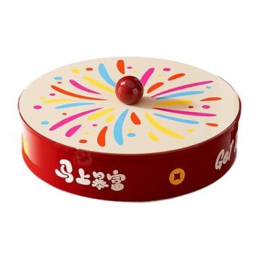 Imagem de FytStycale Bandeja para servir nozes e doces, travessa para aperitivos de festa com tampa, bandeja para frutas secas, nozes e doces, 1 Nível