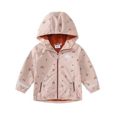 Imagem de Jaqueta Impermeável Softshell Para Crianças Com Capuz E Forro De Fleec