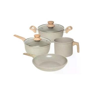 Imagem de Conjunto De Panelas 4 Peças Marble Edition- Cinza Dust Oster