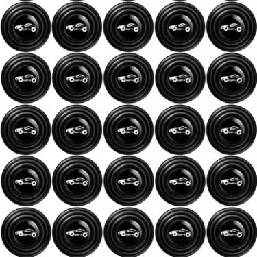 Imagem de Botão Borracha Anti Impacto Amortecedor Protetor Porta Carro Almofada Silicone Adesivo Portas Carros Antichoque silêncio(6 Unidades)