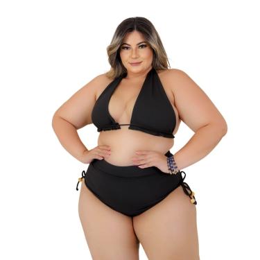 Imagem de BIQUINI PLUS SIZE DOLCE SEDUTTI CORTININHA PRETO