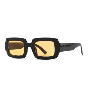 Imagem de Óculos de Sol Punk com Armação Pequena, Proteção UV400, Unissex, Ideais para Esportes ao Ar Livre, Corrida e Ciclismo, Cor Amarela