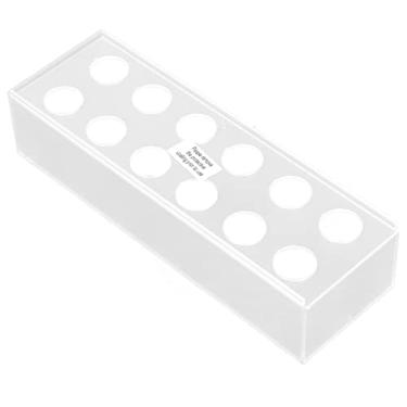 Imagem de TOPINCN Vaso de Flores Acrílico Retangular, Caixa de Luz LED Transparente Moderna Com Faixa de Luz Removível, para Decoração de Mesa, Aniversário de Casamento, Natal