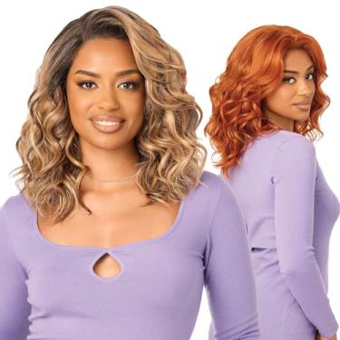 Imagem de Outre Lace Front Wig - Perfect Hair Line 13X4 - Swoop Series - Swoop 19 (DARK BROWN 2)