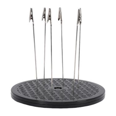 Imagem de Fabater Mesa Giratória para Pulverização de Tinta Com 7,5" de Diâmetro Base Giratória para Pintura Com 6 Bastões de Clipe, Rotação de 360 ​​graus para Pintura de Modelos, Projetos de Artesanato