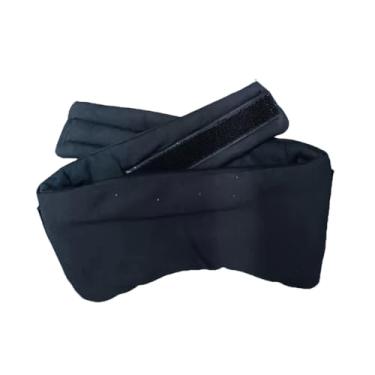 Imagem de 1 máscara de sono, adequada para sono de longo prazo, tapete de viagem, adequado para viagens rodoviárias (preto, tamanho único)