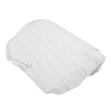 Imagem de TARSHYRY Lençol de Aterramento, Roupa de Cama Condutora de Fibra de Prata de Algodão Orgânico para Saúde, Com Cabo de Aterramento para Melhor Bem-estar do Sono, 59,8 X 79,9 X 15 pol.
