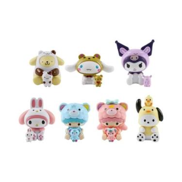 Imagem de Conjunto De Brinquedos Em Caixa Surpresa Da Série Pijamas Kawaii 6 Peç