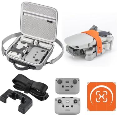 Imagem de DJI Conjunto de acessórios Mini 4 Pro para controle RC-N2, estojo de transporte, suporte de hélice, almofada de pouso de drone, capa de silicone e cordão, kit de proteção e iniciante 5 em 1