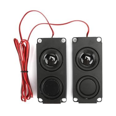 Imagem de LiebeWH Alto-falante Duplo Magnético de 40 Mm, Alto-falante Portátil de Graves Pesados ​​com Design Selado para TV, Monitor e Cadeira de Massagem