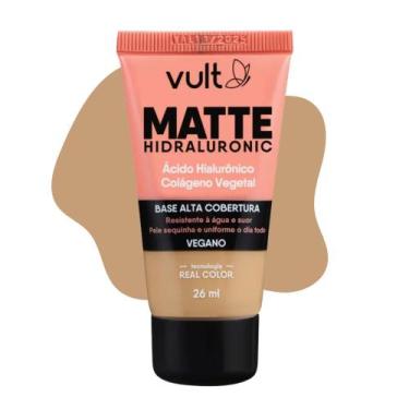 Imagem de Base Líquida Alta Cobertura Cor V270 Matte Hidraluronic Colágeno Vegan