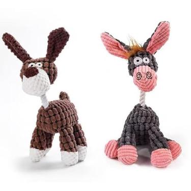 Imagem de Brinquedo de pelúcia para mastigadores agressivos, melhores suprimentos para animais de estimação, brinquedos para mastigar cães, brinquedos de mastigar com dentes limpos para cães pequenos, médios e