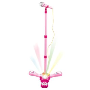 Imagem de Microfone de Brincadeira para Crianças - Com Luz Interativa Colorida Música E Brinquedos De Cantar - Brinquedo Karaokê para Diversão,para Meninos Meninas em Idade Pré-Escolar Família e Amigos