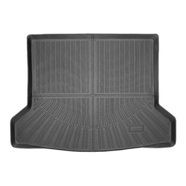 Imagem de Yakitoko Tapete de forro de porta-malas de carro 3D TPE para Cadillac Lyriq 2023-2026, ajuste personalizado, proteção de piso à prova d'água para todos os climas, resistente e inodoro