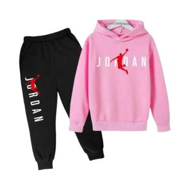 Imagem de Conjunto De Moletom Infantil Com Calças E Estampa De Letras 2 Peças Pr