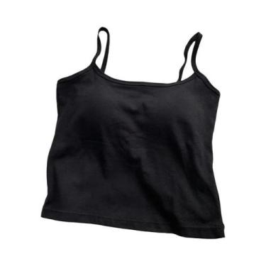 Imagem de 1 peça camisola feminina coreana de cor sólida com alças finas sem man