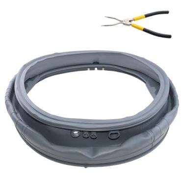 Imagem de WM3470HVA WM3570HVA WM3570HWA WM3770HWA WM3470HWA WM3575CW Junta de vedação de porta de arruela compatível com junta de porta de arruela LG, vedação de borracha Kenmore, MDS47123605 lg vedação de