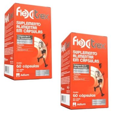 Imagem de Flexitrex Colágeno Tipo Ii - Kit C/02 Caixas C/60 Cáps Cada