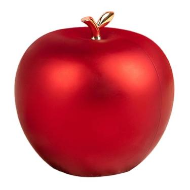 Imagem de Fancyes Caixa de joias em formato de maçã e rosa, estojo para joias, presente de noivado, aniversário, Dia dos Namorados, caixa para anéis para avó, mãe e, Vermelho