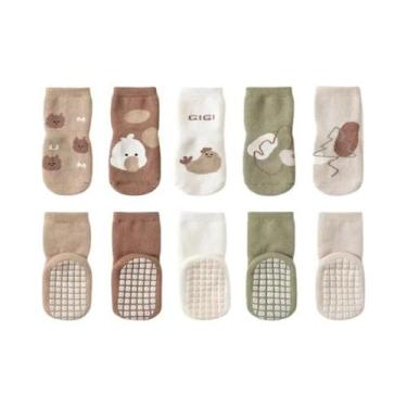 Imagem de Meias Quentes Antiderrapantes Para Bebês E Crianças Pequenas Com Estam