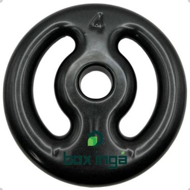 Imagem de Anilha Emborrachada 4 Kg - Preta - BOX INGÁ