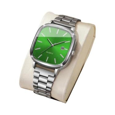 Imagem de Relógio De Pulso Masculino De Quartzo Quadrado Analógico Para Negócios