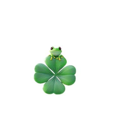 Imagem de Brincos femininos de Dia de São Patrício com pingente de flor da sorte verde chapéu de sapo acrílico taça de vinho brincos irlandeses para presente de dia de São Patrício, Large, Acrílico, Sem pedra