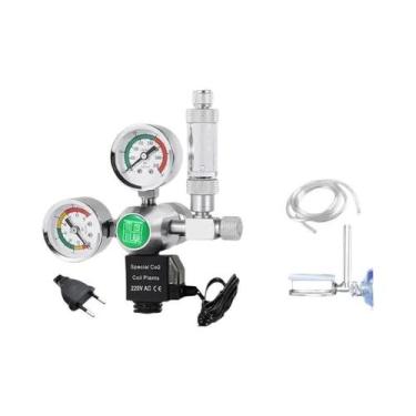 Imagem de Regulador De CO2 Para Aquário Com Contador De Bolhas, Válvula Solenoid